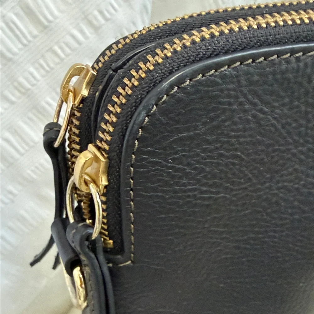 Fossil Black Leather Laptop Bag - Picture 3 of 11